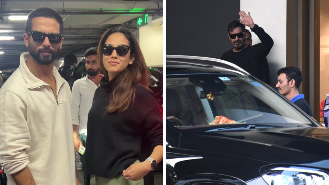 ZoomIn Shahid Kapoor-Mira Rajput Ajay Devgn Spotted At Airport And More