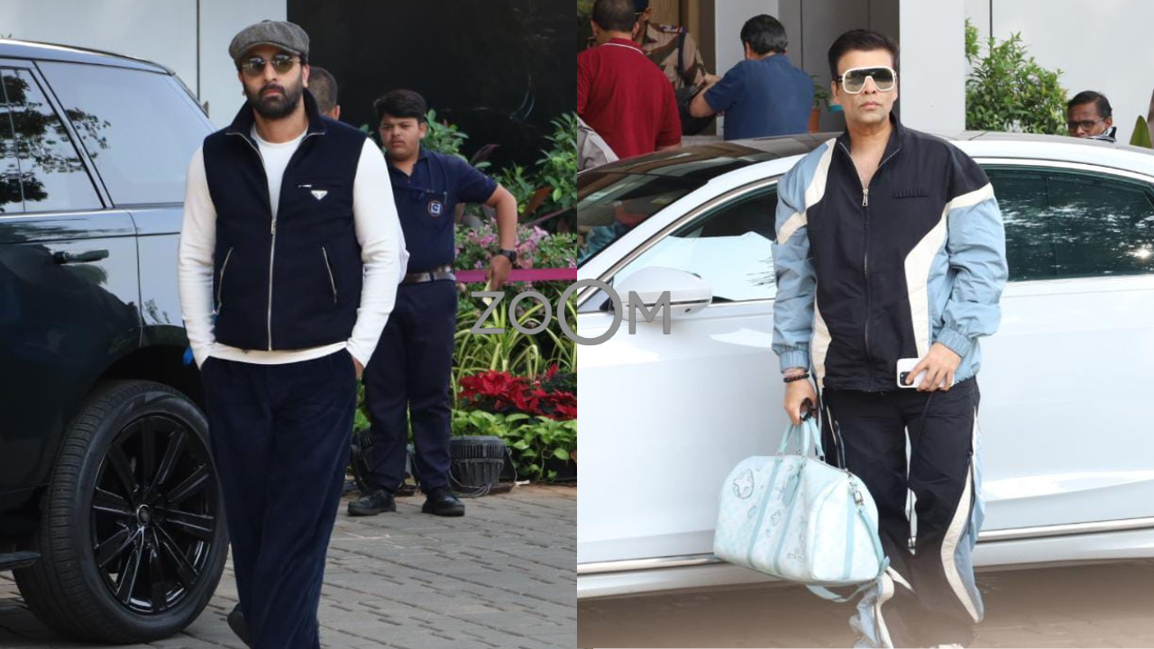 ZoomIn Ranbir Kapoor Karan Johar And More Celebs Get Papped 