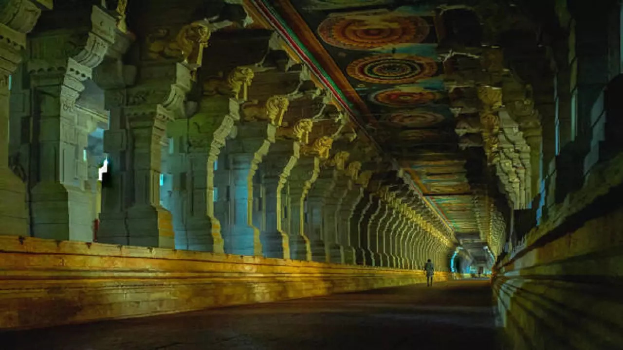 Pillars at the Temple