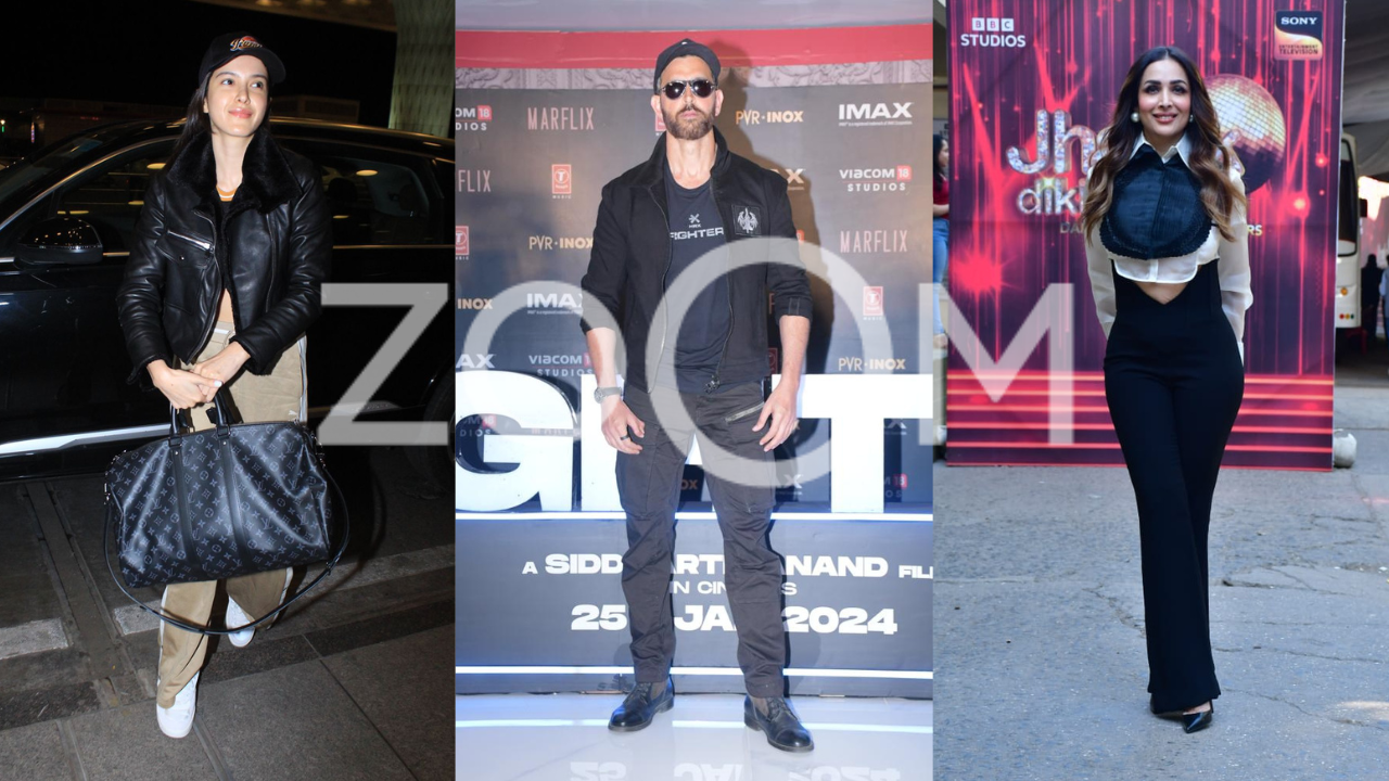 ZoomIn Celeb Sightings In The City - Hrithik Roshan Shanaya Kapoor Malaika Arora And More Turn Heads