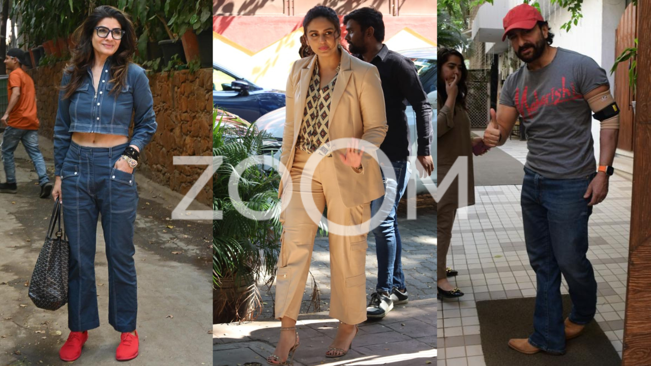 ZoomIn Celeb Spotlight - Huma Qureshi Saif Ali Khan Raveena Tandon And More Captured By Our Shutterbugs In Exclusive Paparazzi Moments