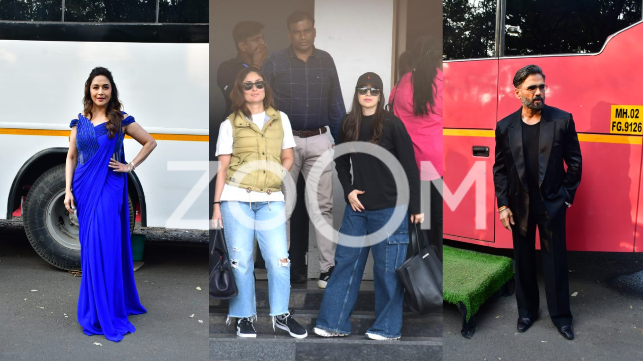 ZoomIn Madhuri Dixit Suneil Shetty Lolo Bebo And Others Step Out In Style