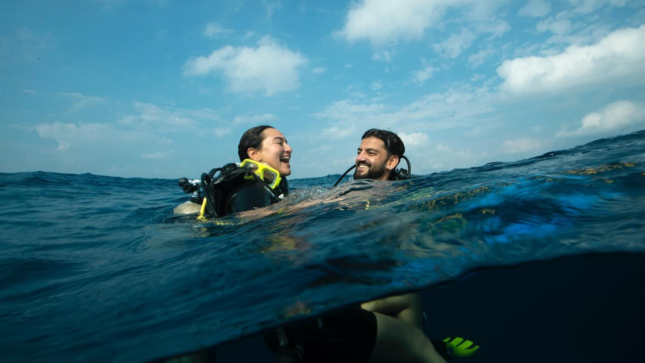 Sonakshi Sinha And Zaheer Iqbals Underwater Wonders 