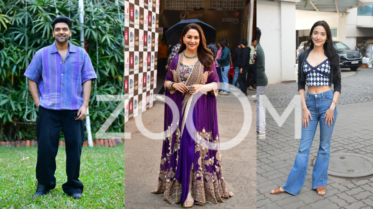 ZoomIn Guru Randhawa Madhuri Dixit Medha Shankar And Other Celebrities Who Stepped Out In Style