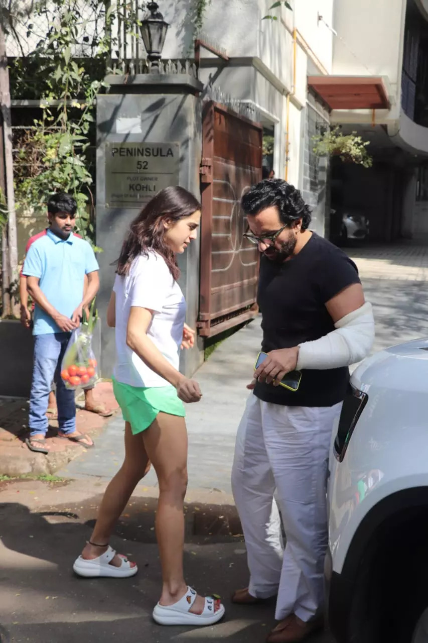 Saif Ali Khan And Sara Ali Khan 