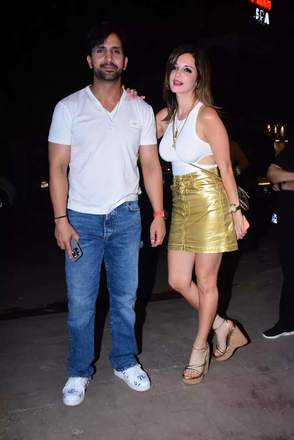 Sussanne Khan and Arslan Goni