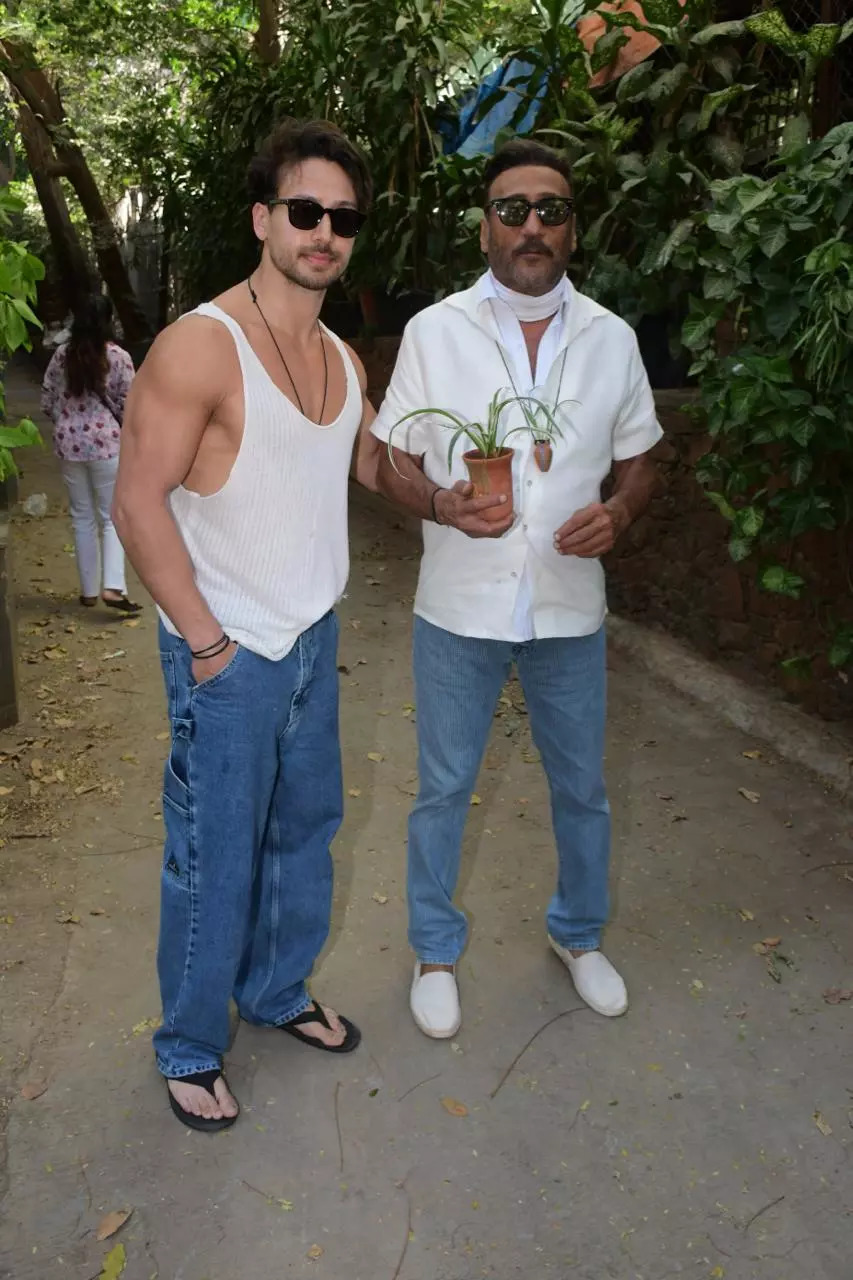 Tiger Shroff And Jackie Shroff 