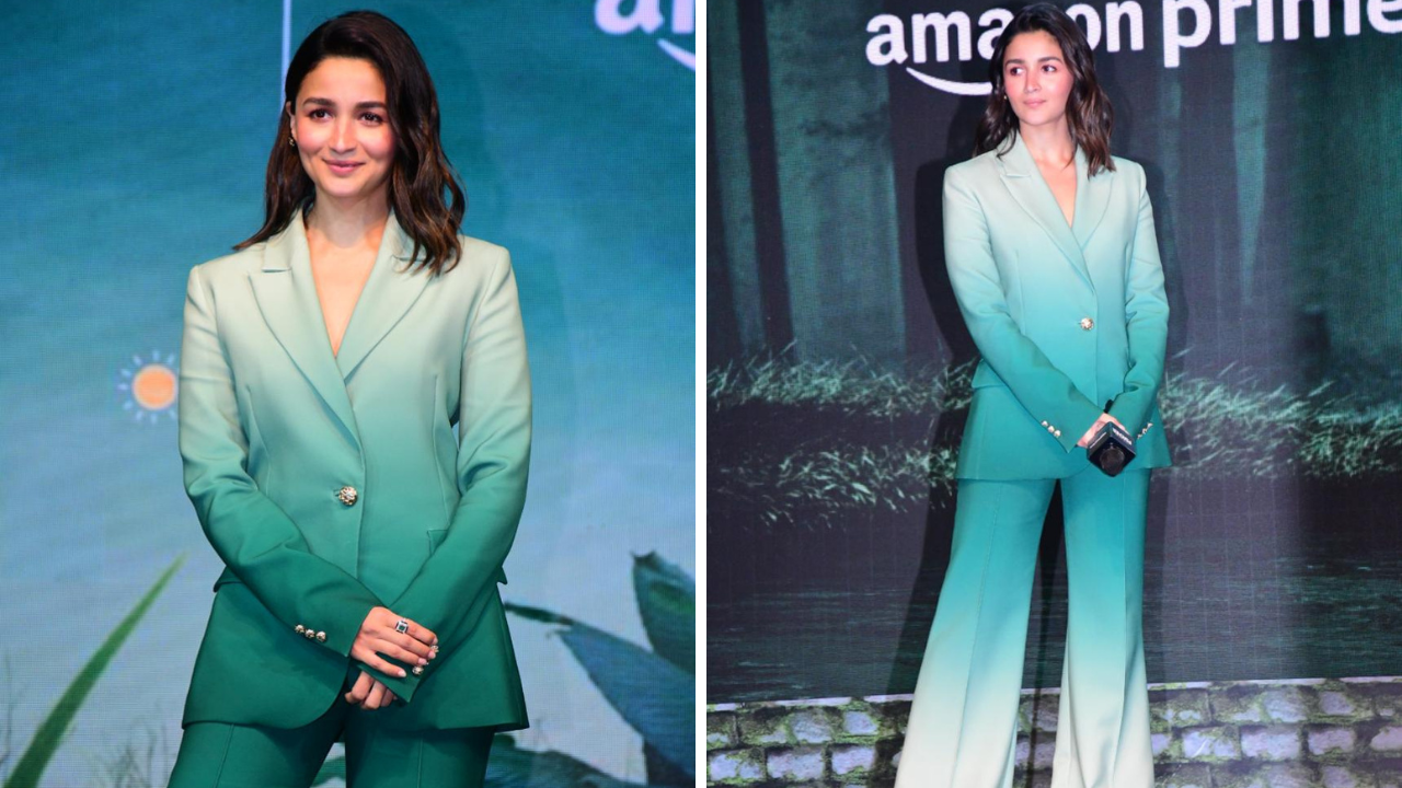 Alia Bhatt mesmerizes in a sassy pant-suit look; the BTS green room video  is a cute highlight 