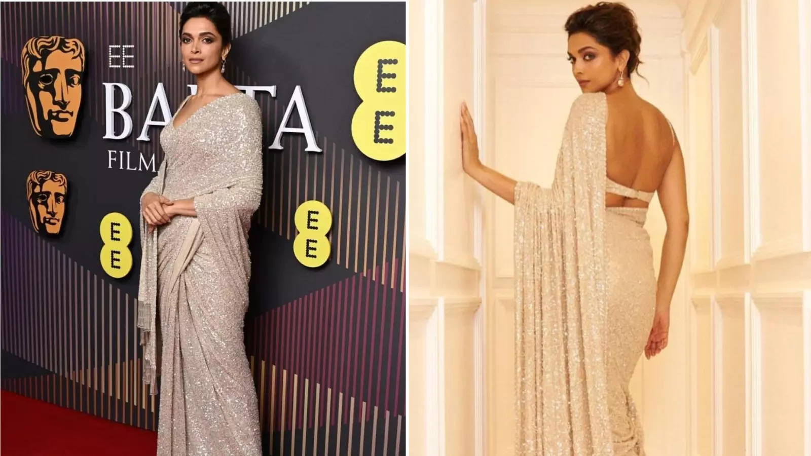 BAFTA 2024: Deepika Padukone Is A Sight To Behold In A Beige Saree ...