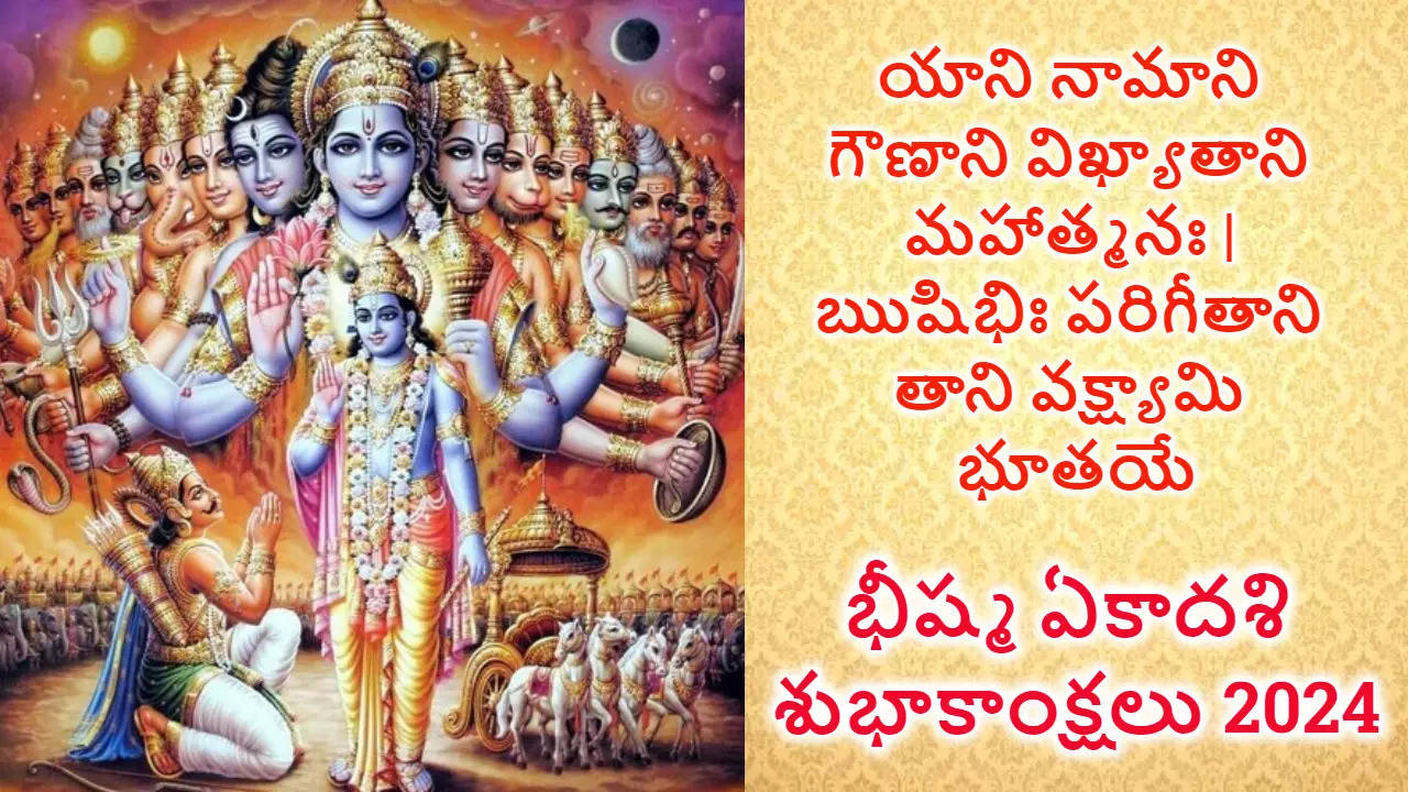 Bhishma Ekadashi 2024 Wishes in Telugu hd images Free download 