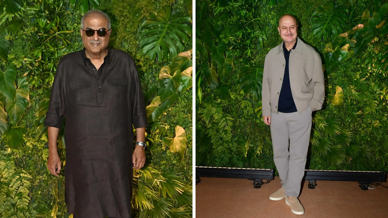 Boney Kapoor and Anupam Kher