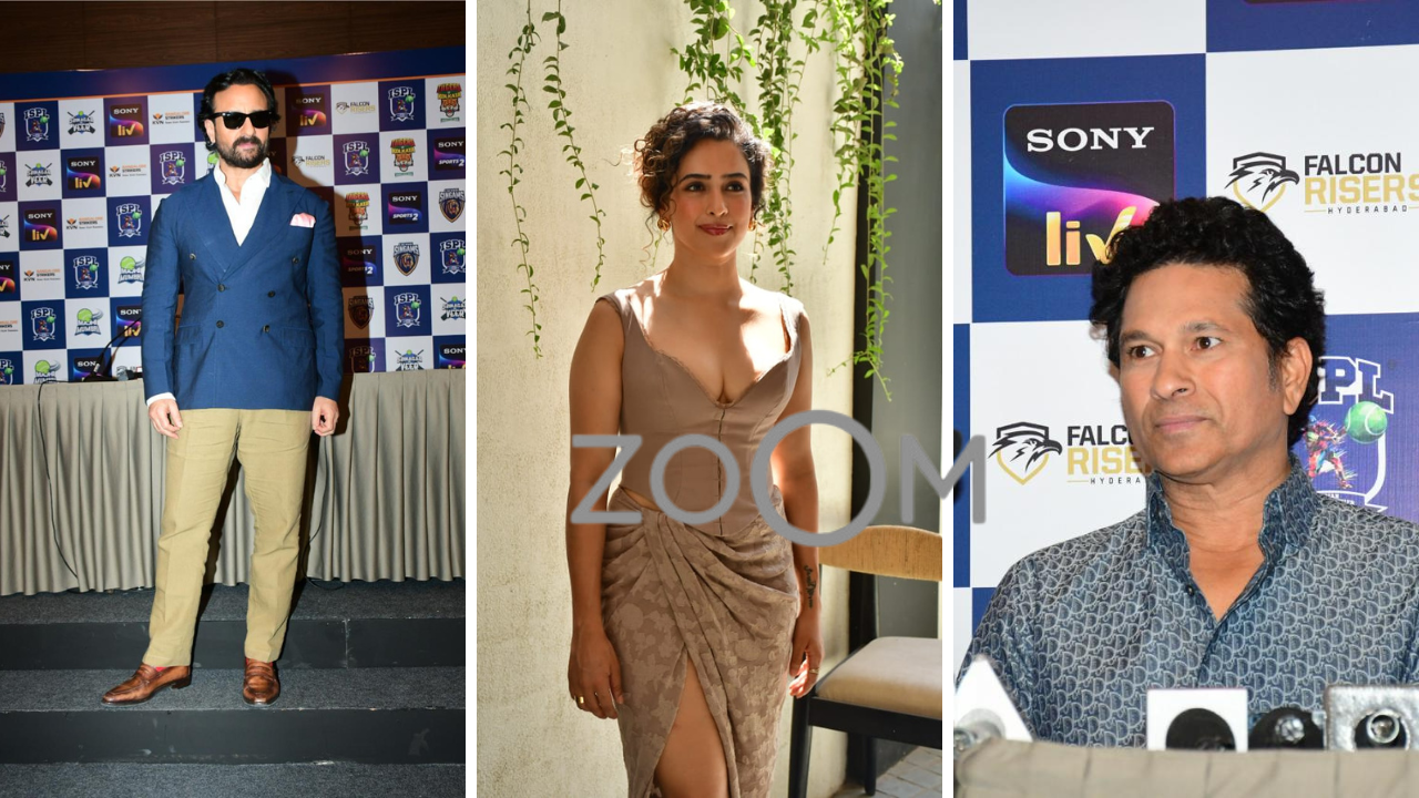 ZoomIn Saif Ali Khan Sanya Malhotra Sachin Tendulkar And Others Papped In Between Their Busy Schedules