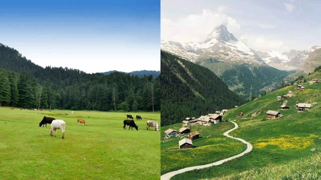 Himachal Pradeshs Khajjiar Vs Switzerland