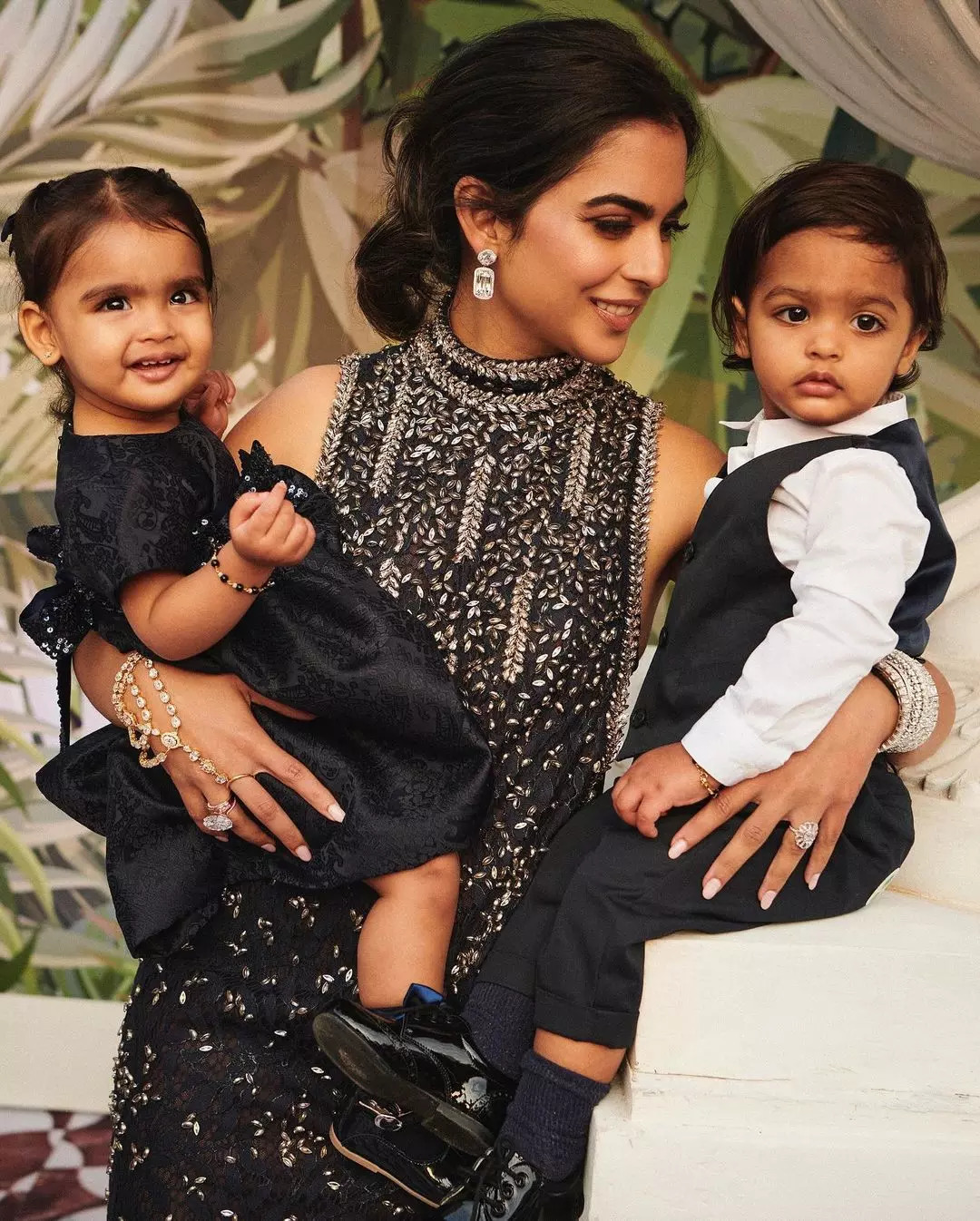 Isha Ambani and her twins