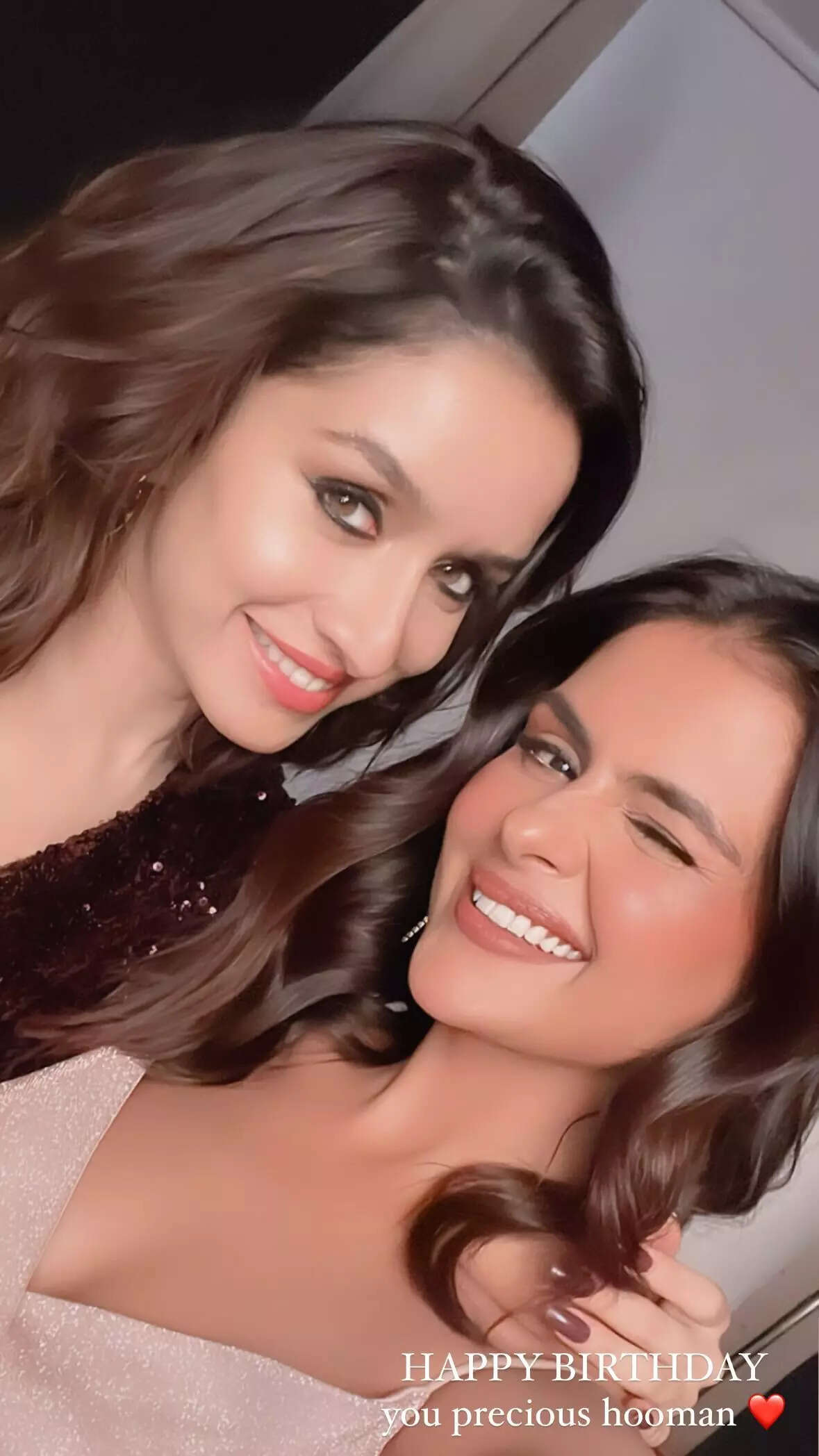 Priyanka Chahar Choudhary with Shraddha Kapoor