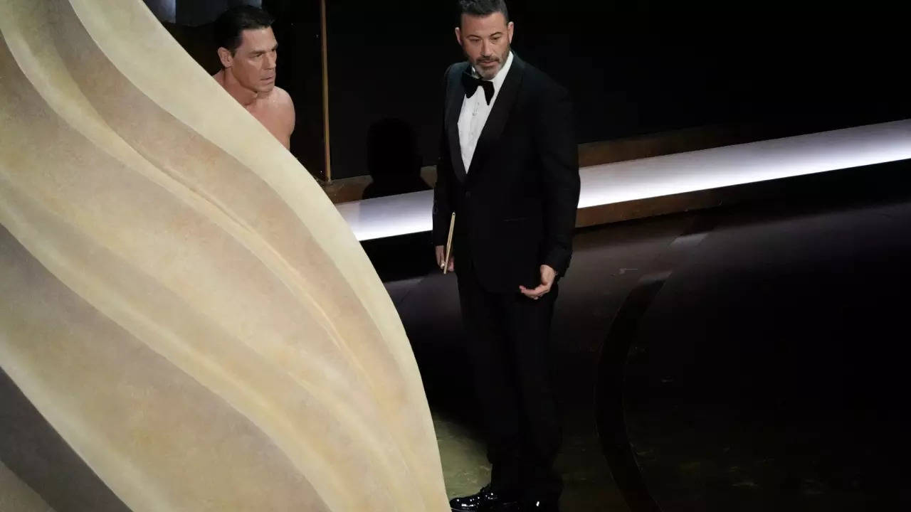 John Cena at Oscars 2024 John Cena Presents 96th Academy Award Naked