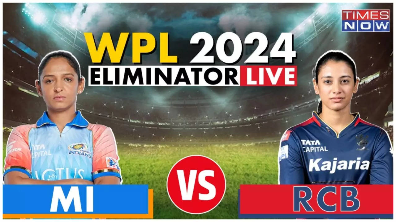 MI vs RCB LIVE Score, WPL 2024 Eliminator Harmanpreet Kaur & Co. Eye