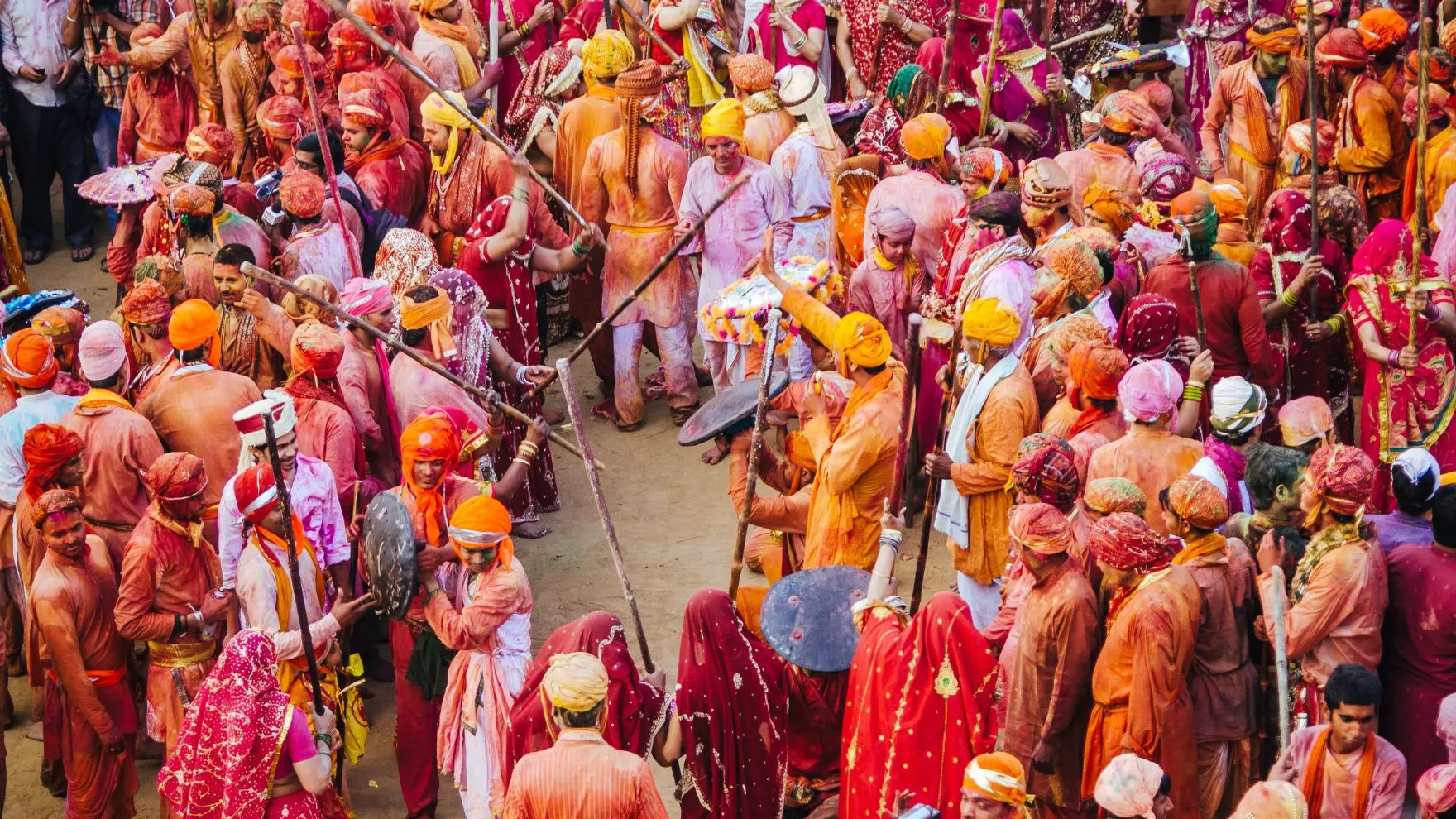 Lathmaar Holi in Barsana and Nandgaon