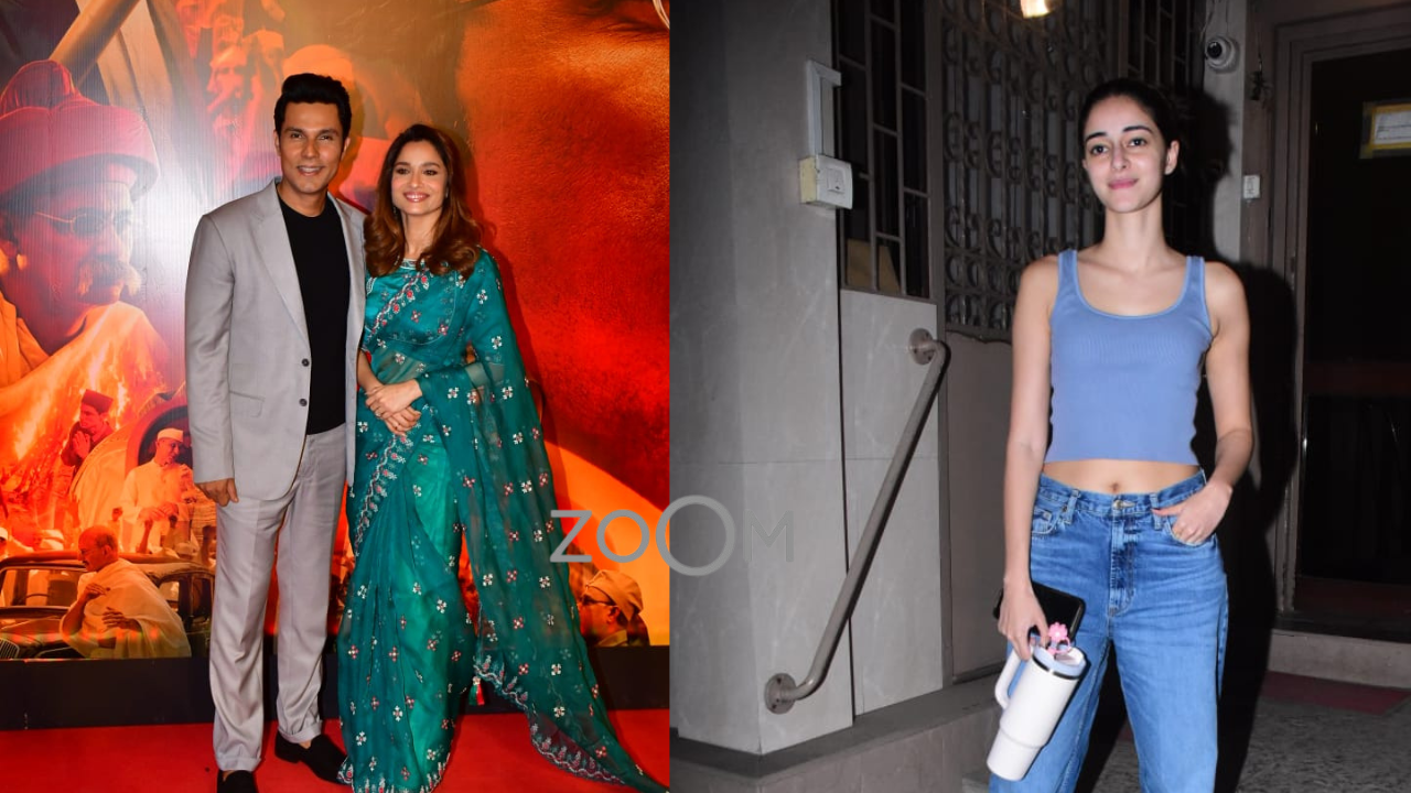 ZoomIn Randeep Hooda-Ankita Lokhande Captured At Swatantra Veer Savarkar Screening Ananya Panday And More Celebs Papped In The City 