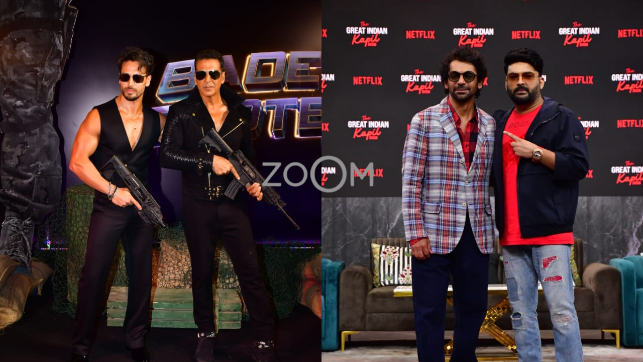 ZoomIn Akshay Kumar-Tiger Shroff At BMCM Trailer Launch Kapil Sharma-Sunil Grover Pose Together At An Event