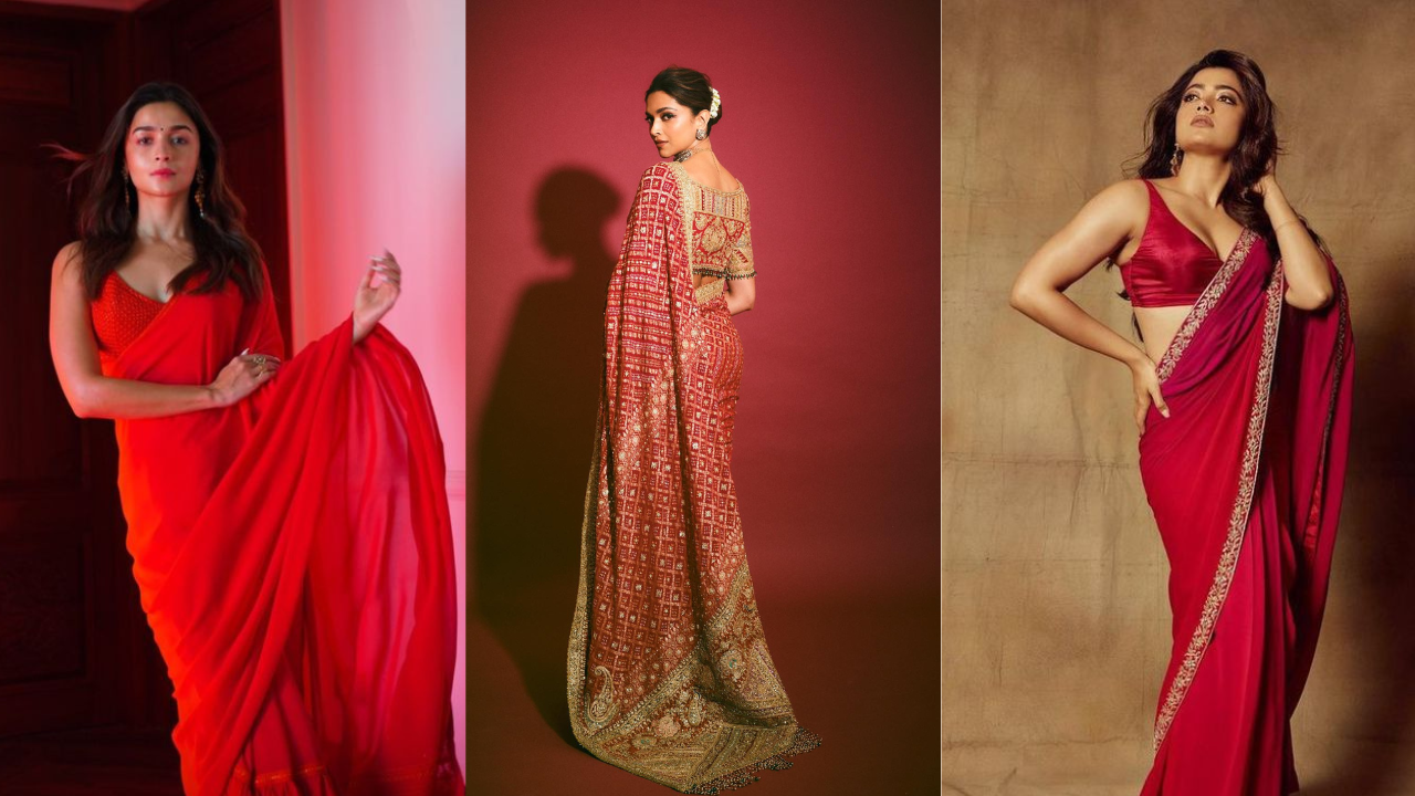 Bollywood Divas Red Saree Inspo Looks 