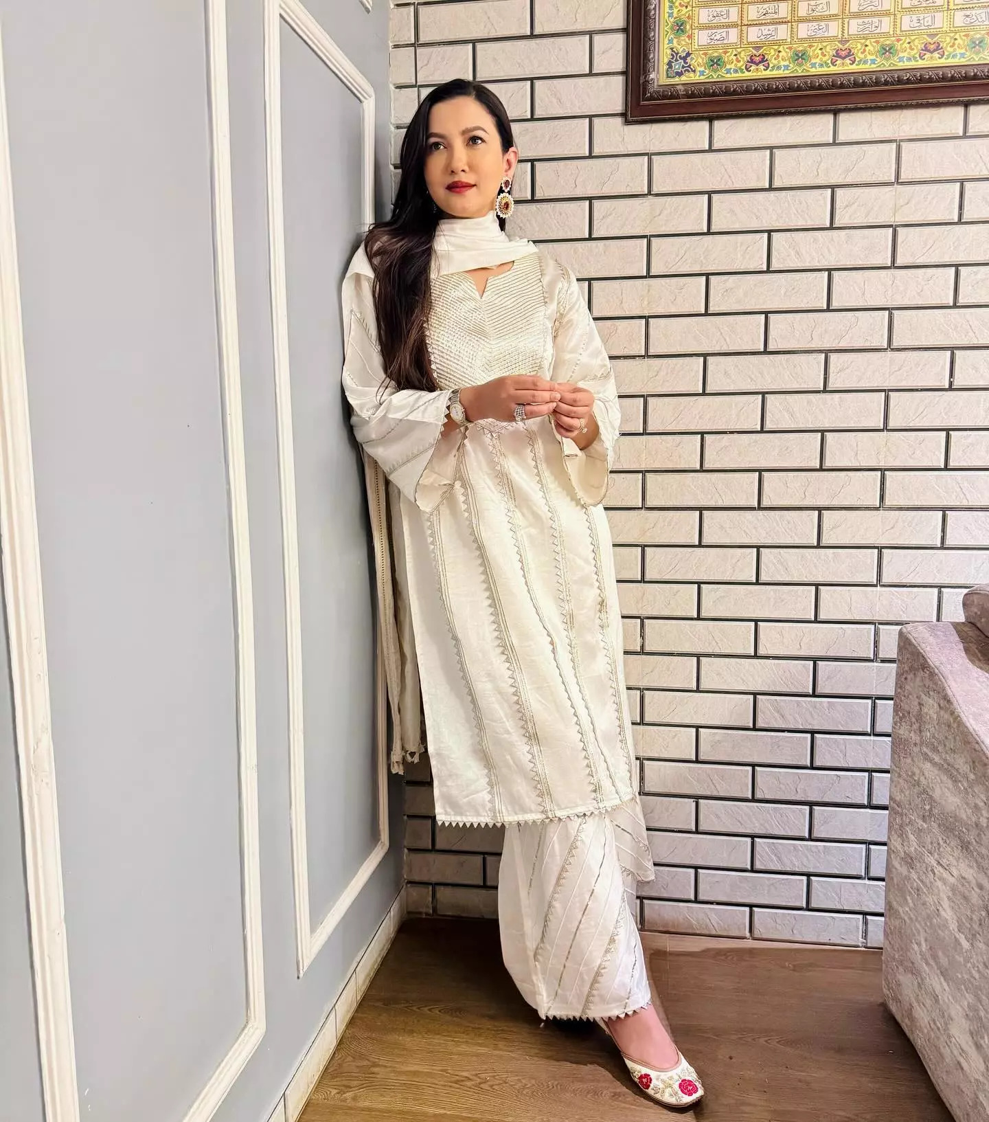 Gauahar Khans All White Ensemble