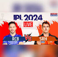 SRH vs RCB Live Score, Sunrisers Hyderabad vs Royal Challengers