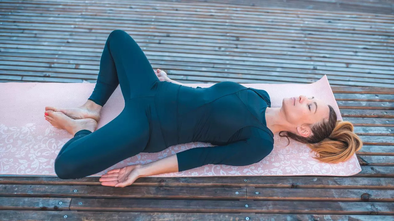 Reclining Bound Angle Pose