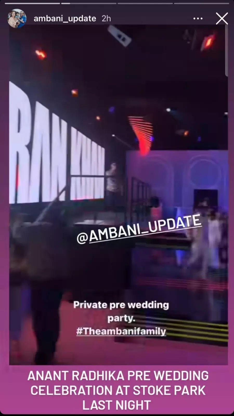 Anant Ambani39s Second Pre-Wedding Ceremony