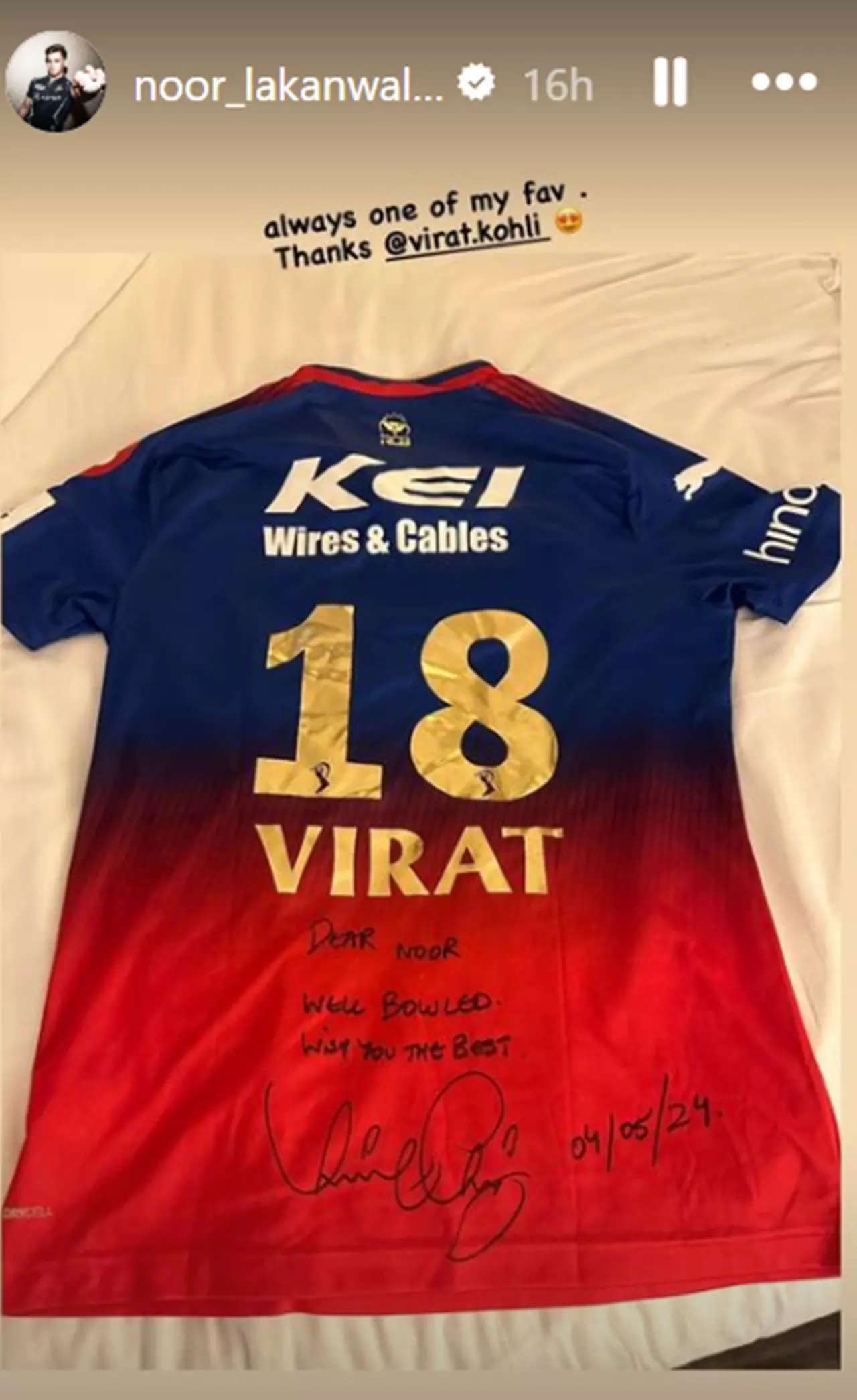 Virat Kohli's Touching Gesture For GT Youngster Noor Ahmad In IPL 2024