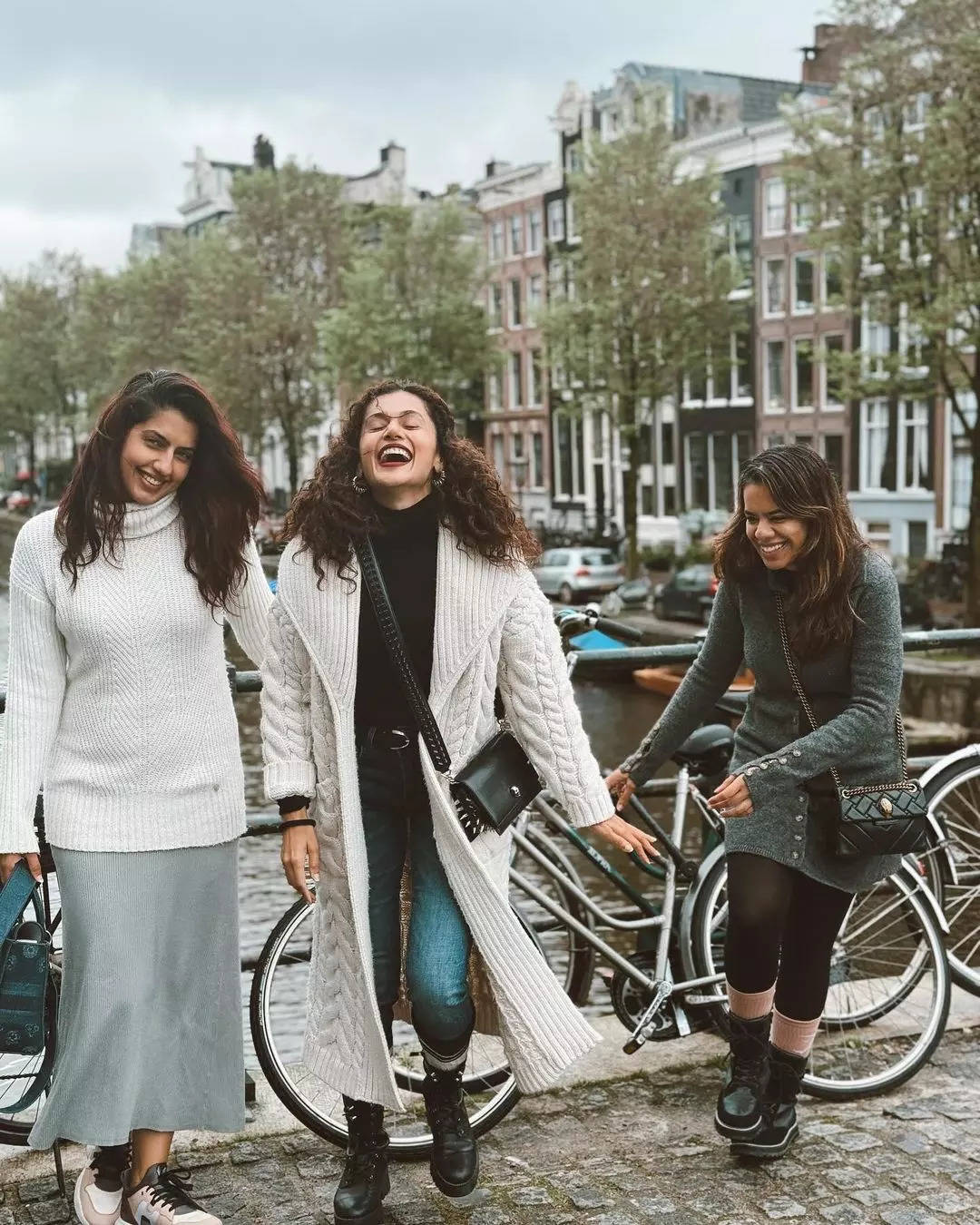 Taapsee and her sisters at Amsterdam