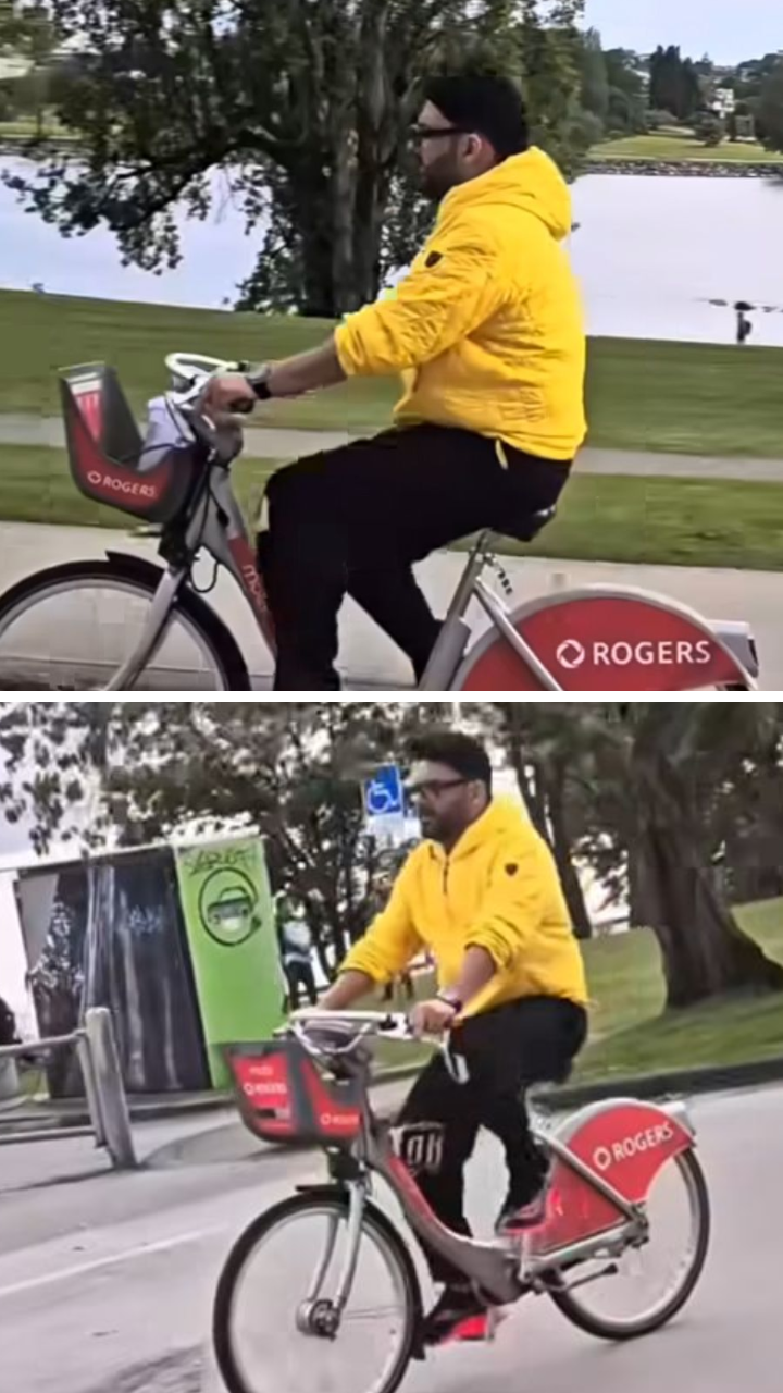 Kapil Sharma Got Clicked While Cycling In Canada