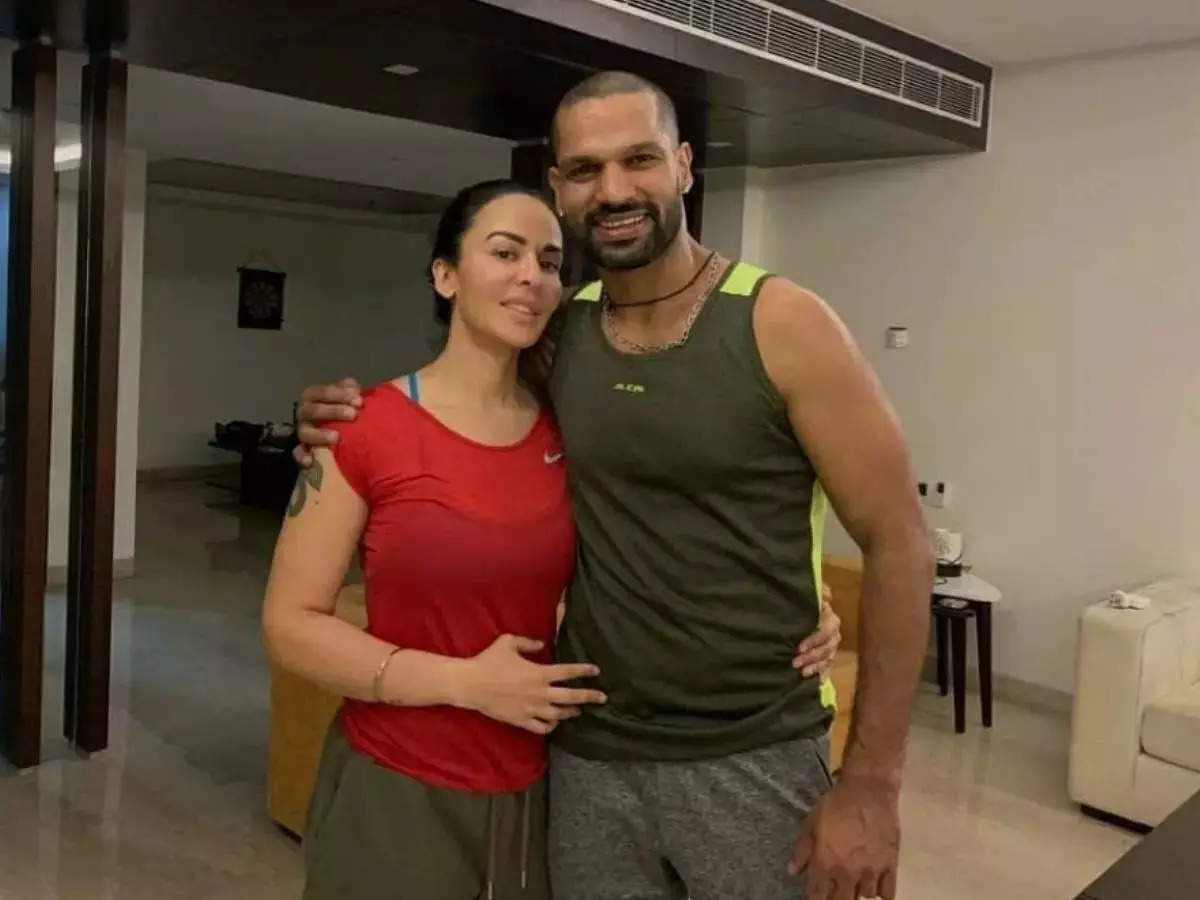 Shikhar Dhawan with his ex-wife