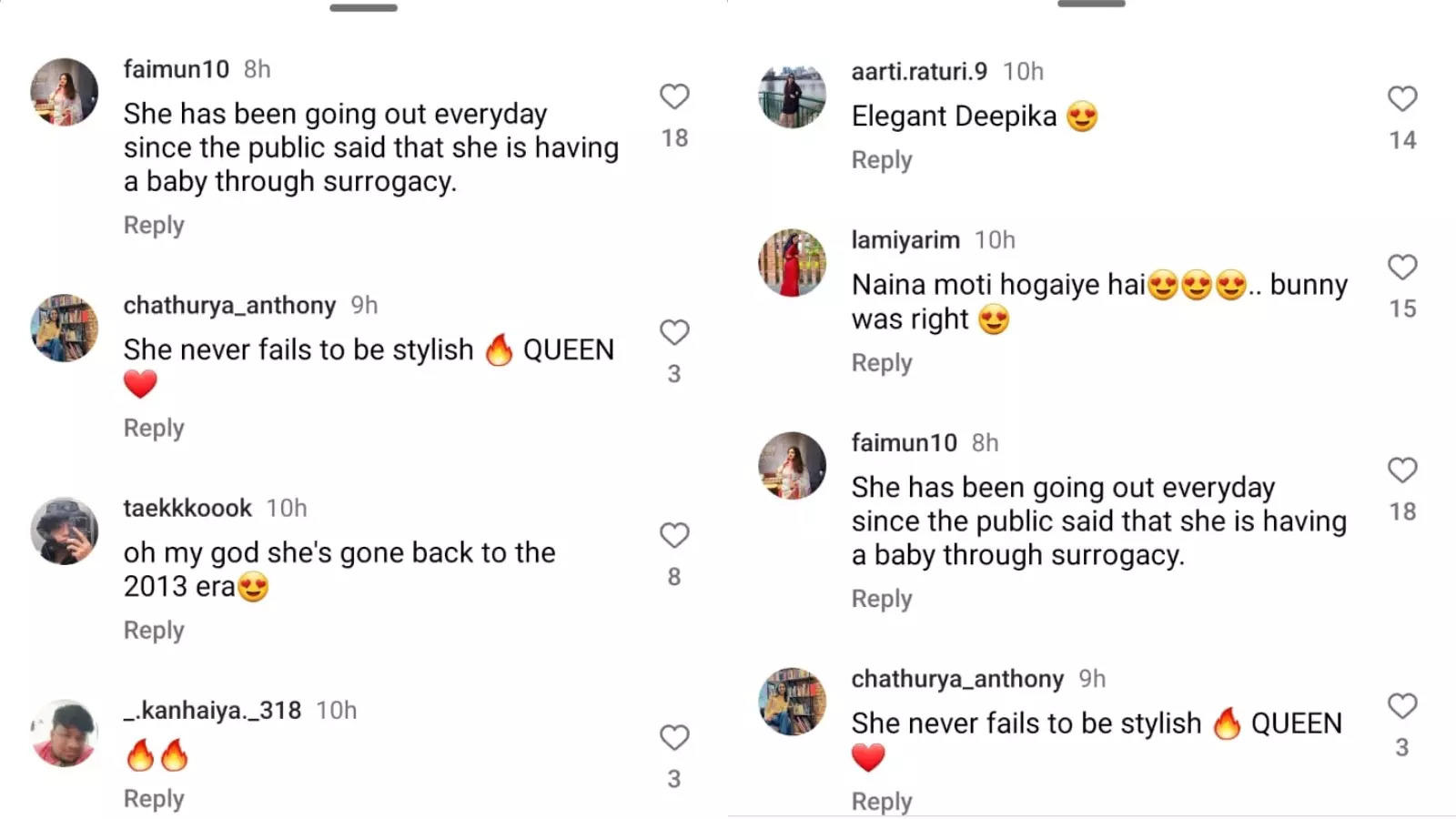 Netizen comments on Deepika39s look