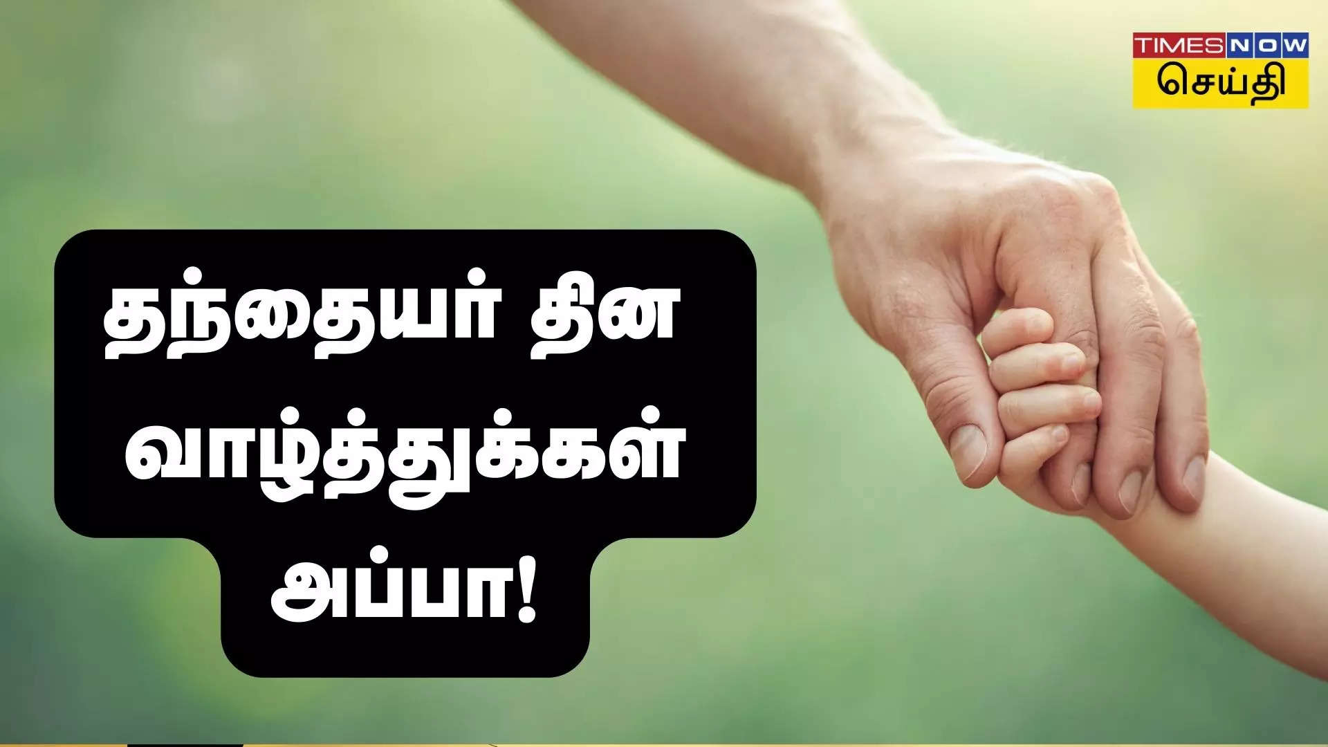 இனிய தந்தையர் தின வாழ்த்துக்கள் 