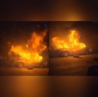 Video Israeli Citizens Car Set On Fire After Mistakenly Entering Palestinian Town