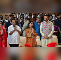 Ahead Of Anant Ambani-Radhika Merchants Wedding Isha Ambani Attends Mass Wedding In Rs 95000 Salwaar Suit