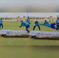 After T20 WC Humiliation Pakistan Players Perform Catching Practice on Mattress Netizens Say This is Ridiculous