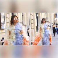 TMKOC Actor Deepti Sadhwanis Ruffle Gown For Paris Fashion Week Will Take Your Breathes Away