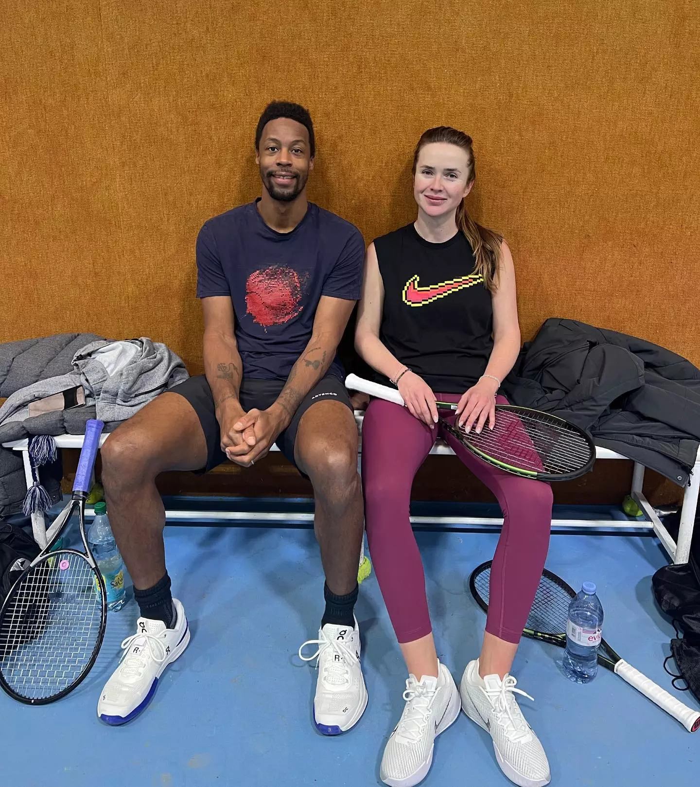 Gael Monfils And Elina Svitolina