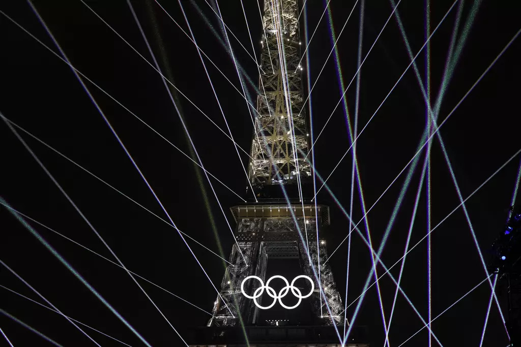 Eiffel Tower Is All Lit Up 