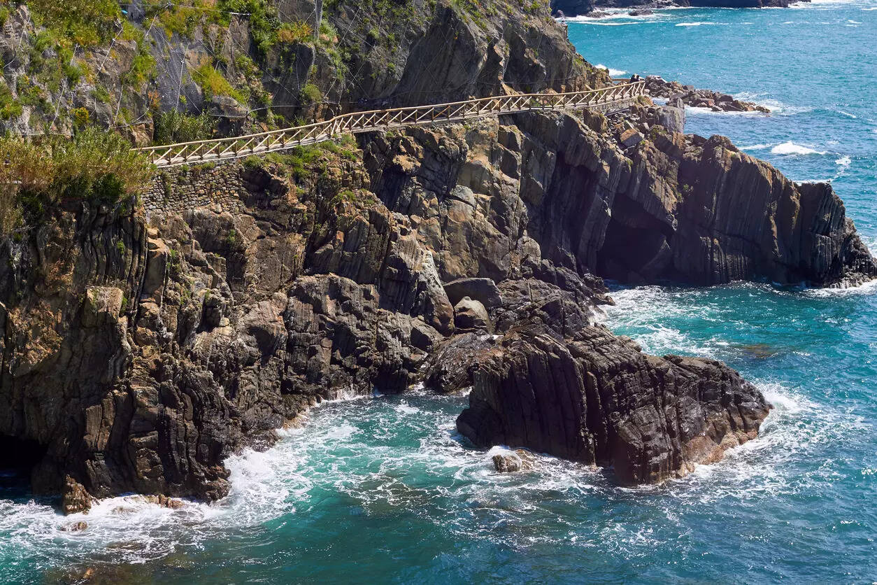 The cliffside path was damaged by a landslide in 2012. Credit: iStock