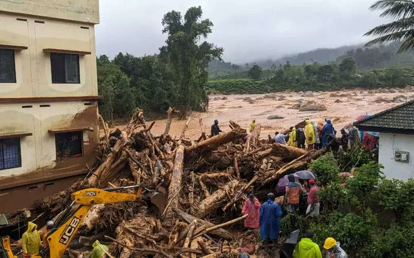 Landslide wreaks havoc in Wayanad Credit XINCKerala