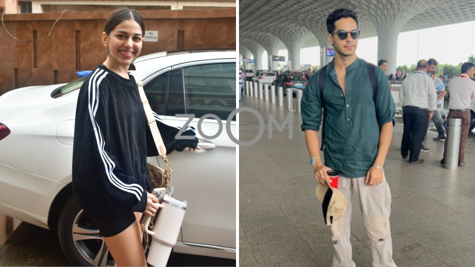 Alaya F Snapped In Juhu Ishaan Khattar Spotted At Mumbai Airport  ZoomIn