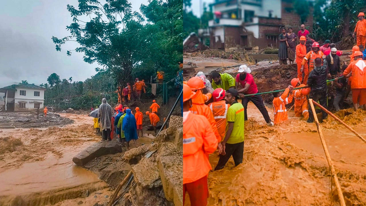 వయనాడులో విరిగిపడిన కొండచరియలు