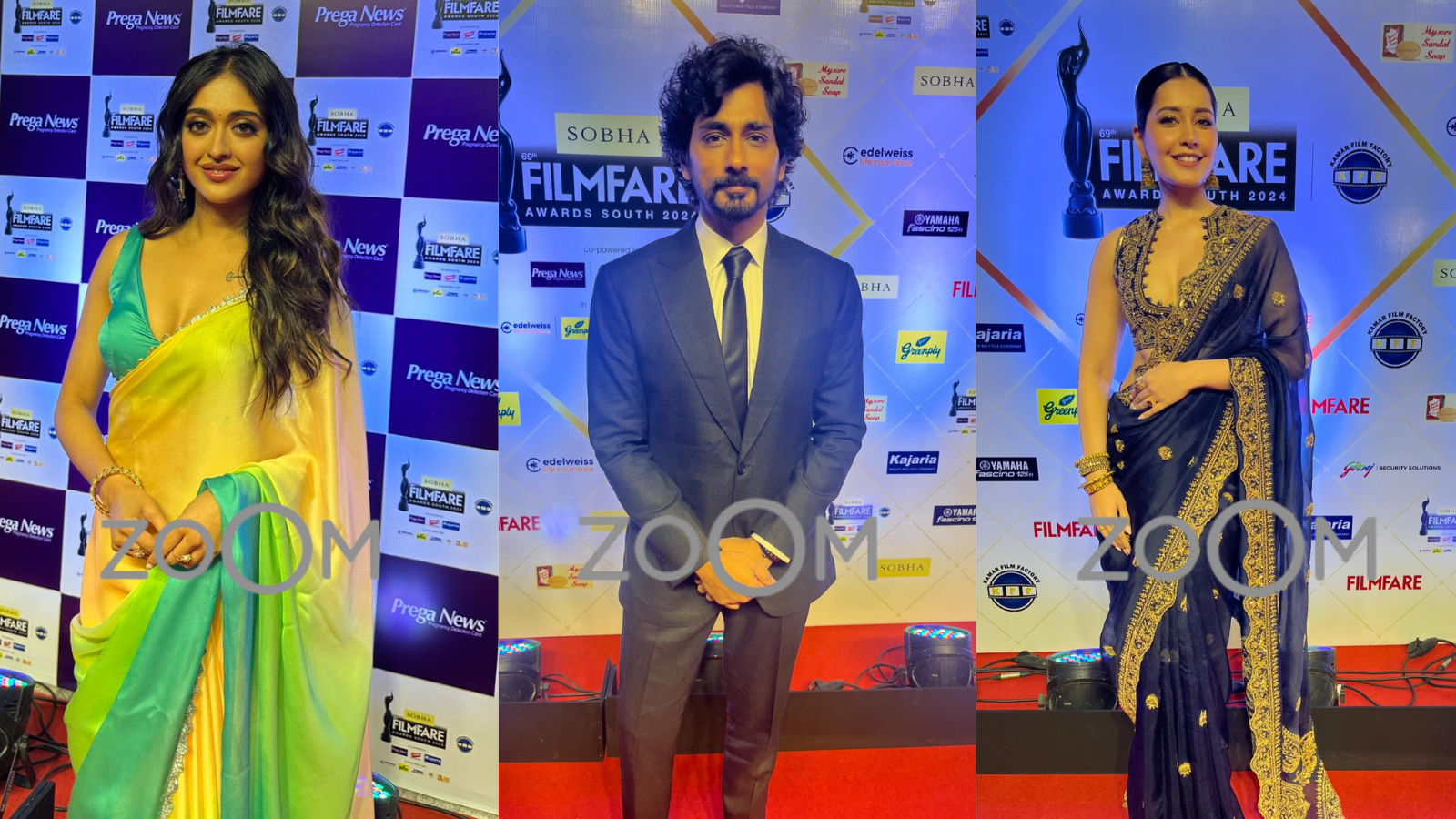 South Celebrities Arrive In Style At The 69th SOBHA Filmfare Awards South 2024