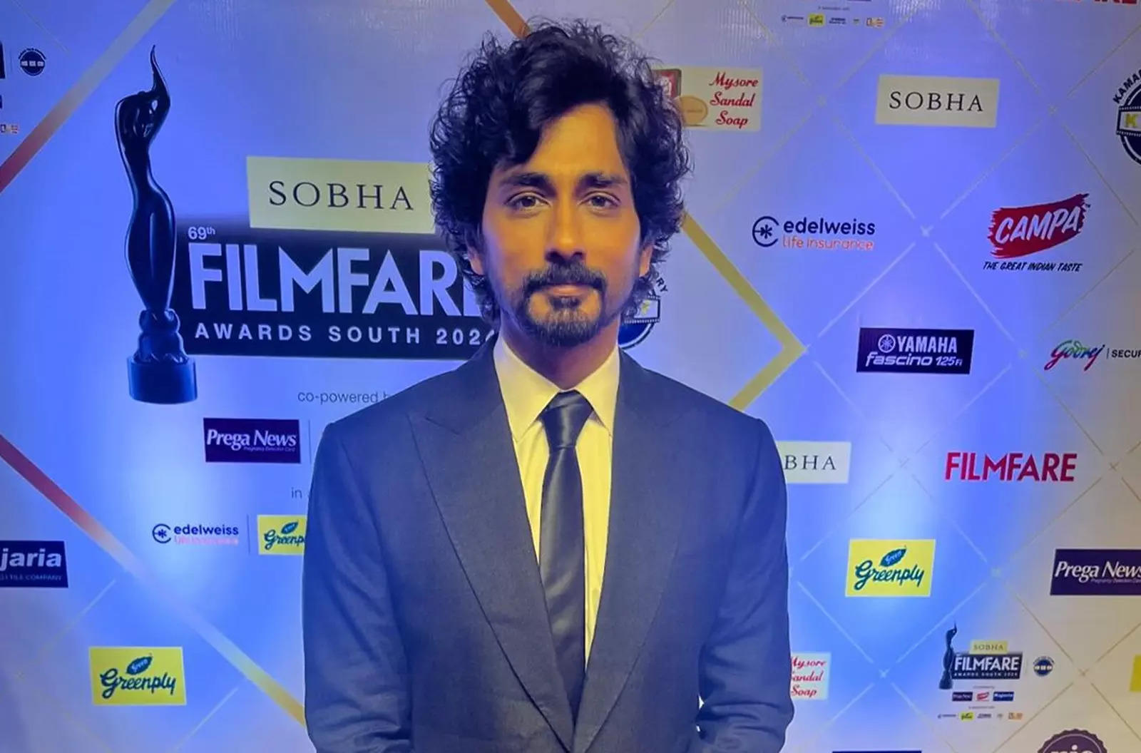 69th SOBHA Filmfare Awards South 2025 Siddharth Thanks 'Life Partner