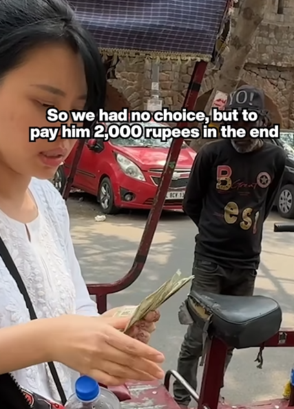 The passengers eventually had to pay Rs 2,000 to the driver