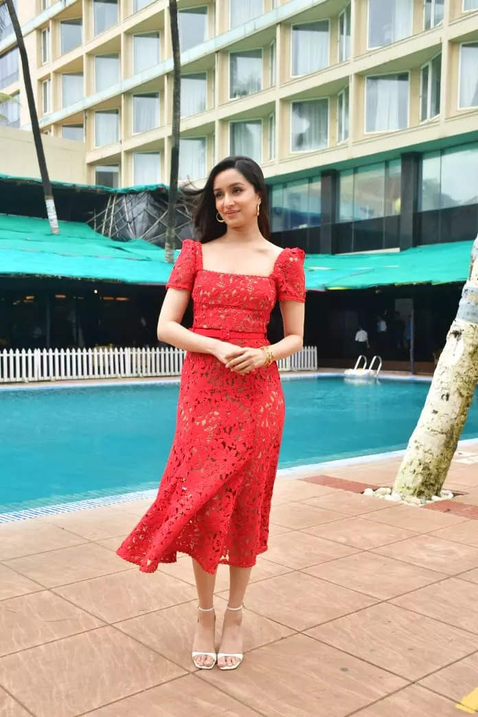 Shraddha Kapoor s Rs 72 000 Lace Midi Proves That A Gorgeous Red Dress Will Never Go Out Of Style Times Now