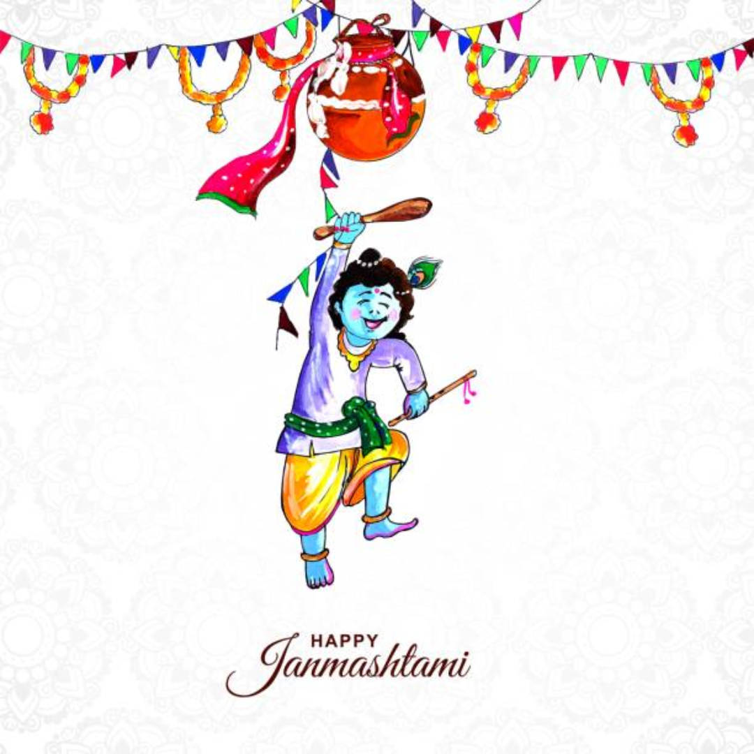 Janmashtami 2024 Creative Drawing Idea